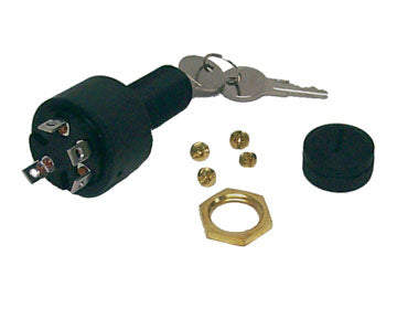 Ignition Switch, 4 Terminal - Mercruiser, OMC, Sterndrives