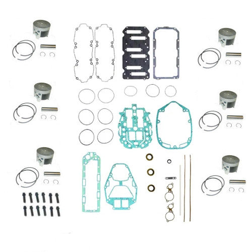Powerhead Rebuild Kit - Mercury / Mariner 2.5L w/ O-Ring Heads & Downdraft Intake