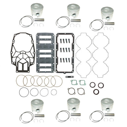 Powerhead Rebuild Kit - Mercury 3.0L DFI w/Oval Pocket & Single Roller Mains
