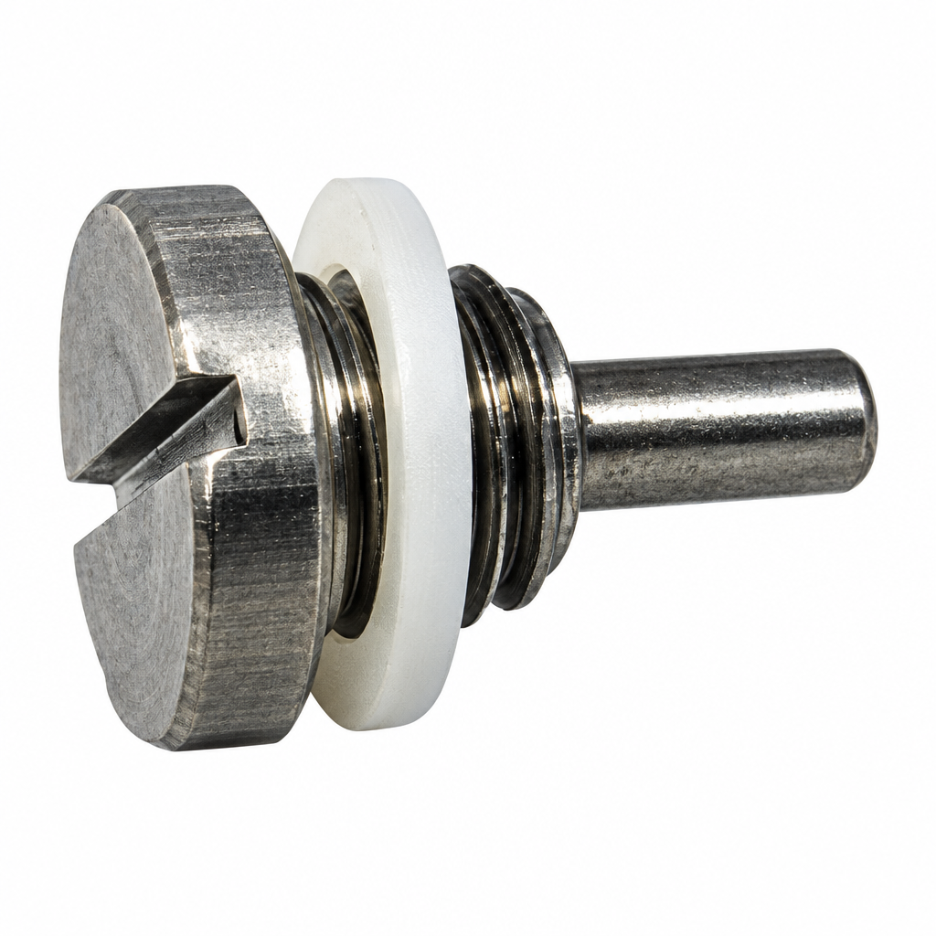 Drain Plug Screw with Magnet, Lower Unit - Johnson, Evinrude 3 cyl, V4, V6, OMC Sterndrive