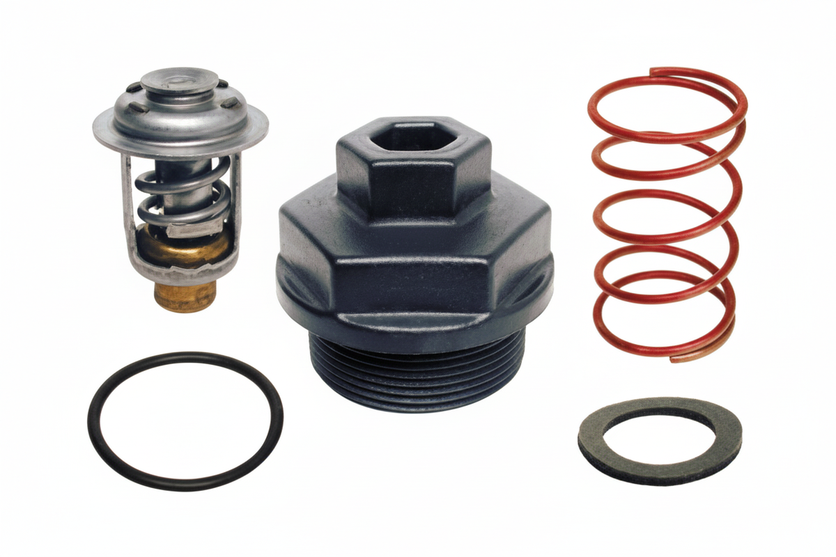 Thermostat Kit 133-degree - JE 90-175hp 60-degree