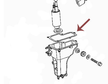 Fuel Bowl Gasket 40-60 HP 4 stroke