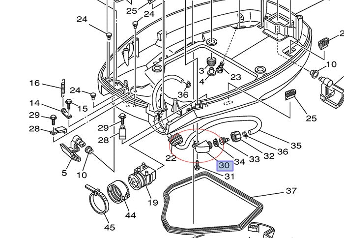 Flush Adapter - Yamaha F80-F115