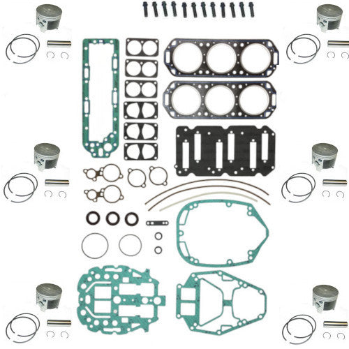 Powerhead Rebuild Kit - Mercury / Mariner 2.5L w/ Head Gaskets Carbureted