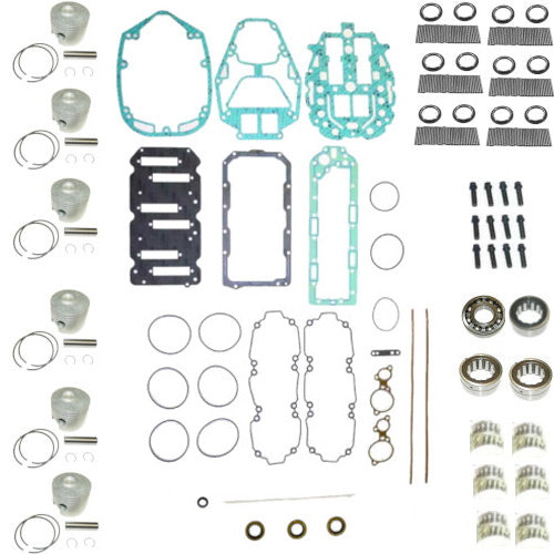 Happiemac Powerhead Rebuild Kit For Mercury 2.5L 240HP EFI V6 SportJet - Pistons, Bearings, O-rings