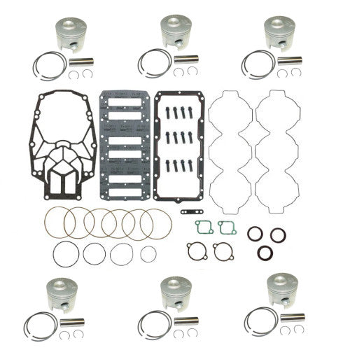 New Mercury/Mariner 240 HP 2.5L EFI SportJet 6-CYL Powerhead Rebuild Kit New Mercury/Mariner 240 HP 2.5L EFI SportJet 6-CYL Powerhead Rebuild Kit