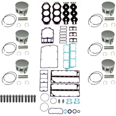 Powerhead Rebuild Kit - Yamaha V6 Carbureted with Vertical Reeds