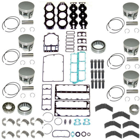 Powerhead Rebuild Kit - Yamaha V6 Carbureted with Vertical Reeds