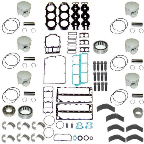 Powerhead Rebuild Kit - Yamaha V6 Carbureted with Vertical Reeds