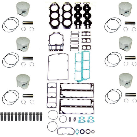 Powerhead Rebuild Kit - Yamaha V6 Carbureted with Vertical Reeds