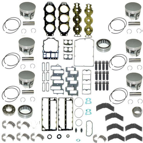 Powerhead Rebuild Kit - Yamaha V6 Carbureted with Horizontal Reeds