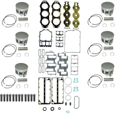 Powerhead Rebuild Kit - Yamaha V6 Carbureted with Horizontal Reeds