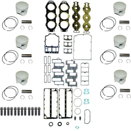 Powerhead Rebuild Kit - Yamaha V6 Carbureted with Horizontal Reeds