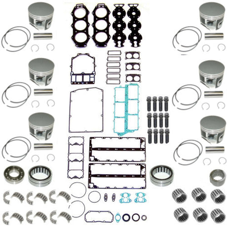 Powerhead Rebuild Kit - Coated Yamaha V6 Carbureted with Vertical Reeds