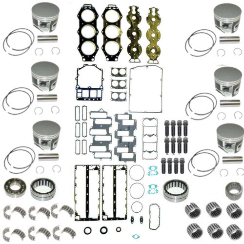 Powerhead Rebuild Kit - Yamaha V6 Carbureted with Horizontal Reeds