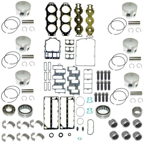 Powerhead Rebuild Kit - Yamaha V6 Carbureted with Horizontal Reeds