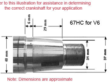 New Crankshaft V6 0X66