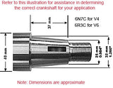 New Crankshaft - Yamaha 90 degree V6 big taper