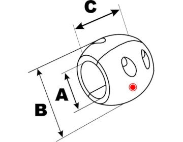 Shaft Anode, Aluminum